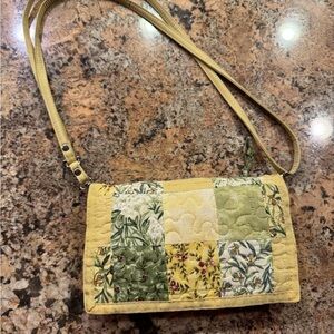 Donna Sharp Quilted Floral Crossbody Patchwork Purse VTG